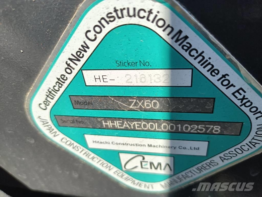 Hitachi 60 Excavadoras de cadenas