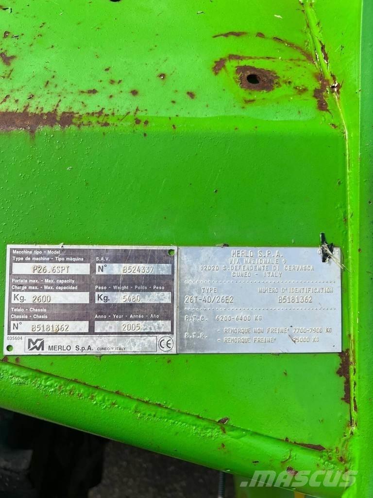 Merlo P26.6 SPT Carretillas telescópicas