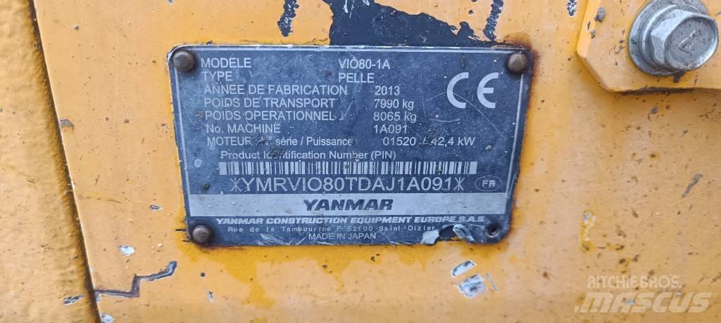 Yanmar Vio 80-1A Excavadoras 7t - 12t