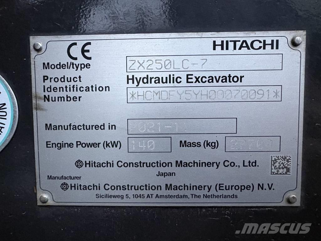 Hitachi ZX250LC-7 Excavadoras de cadenas