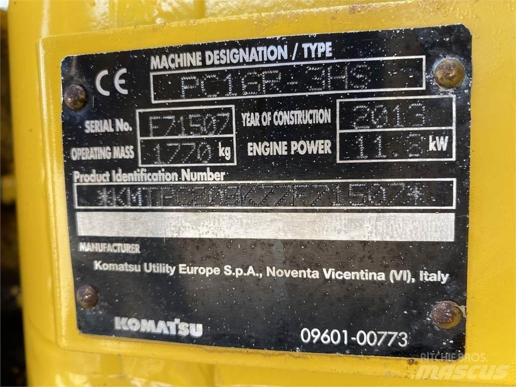 Komatsu PC16R-3 Excavadoras de ruedas
