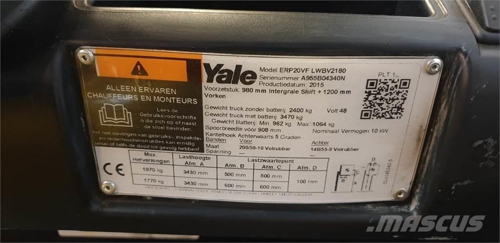 Yale ERP20VF 2014 Carretillas de horquilla eléctrica