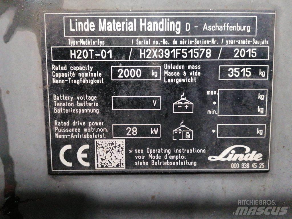 Linde H20T-01 Carretillas LPG