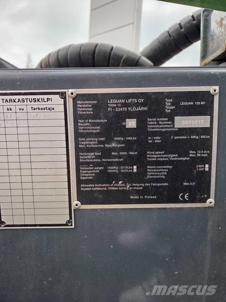 Leguan 125M1 Plataformas de trabajo telescópica