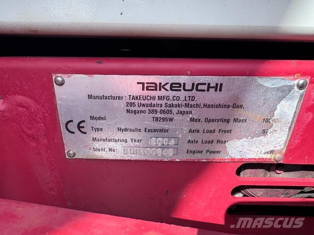 Takeuchi TB 295 W Excavadoras de ruedas