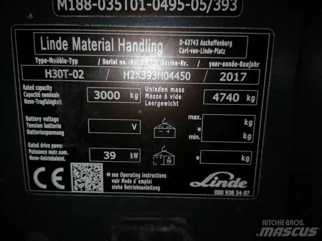 Linde H30T-02 Carretillas LPG
