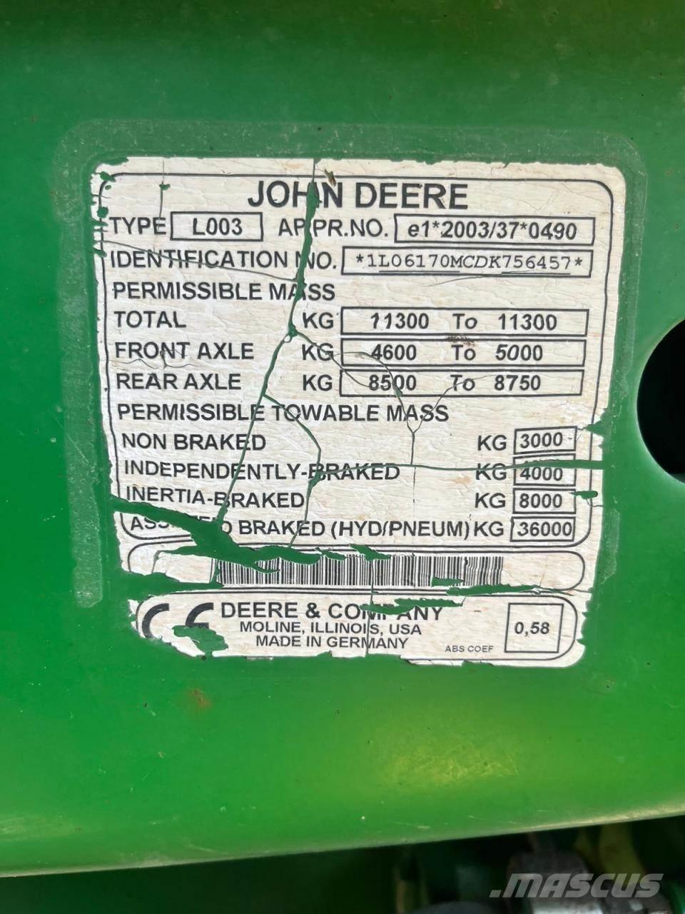 John Deere 6170M Tractores
