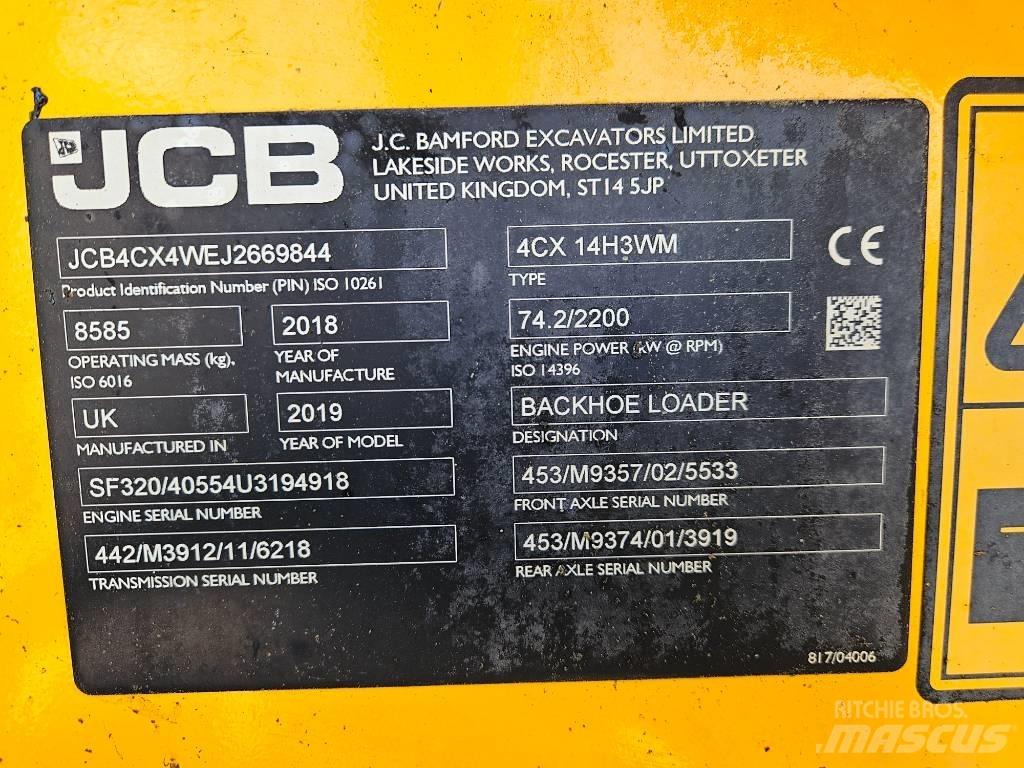 JCB 4 CX Eco Retrocargadoras