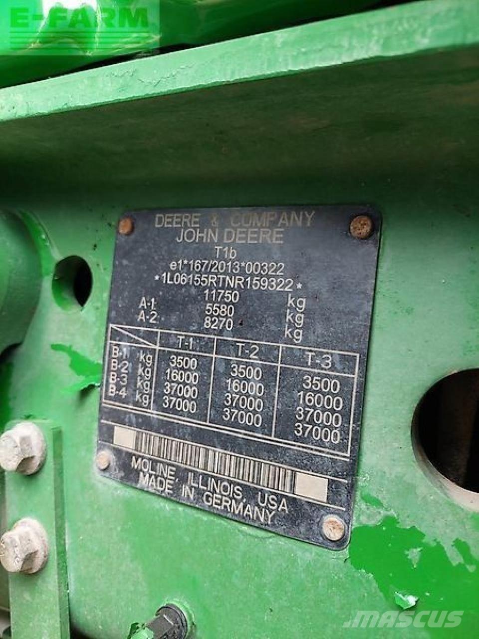 John Deere 6r 155 Tractores