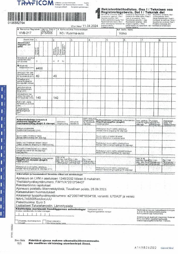 Volvo FL 240 Camiones caja cerrada