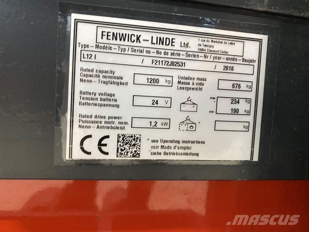 Linde L12 I Apiladores eléctricos