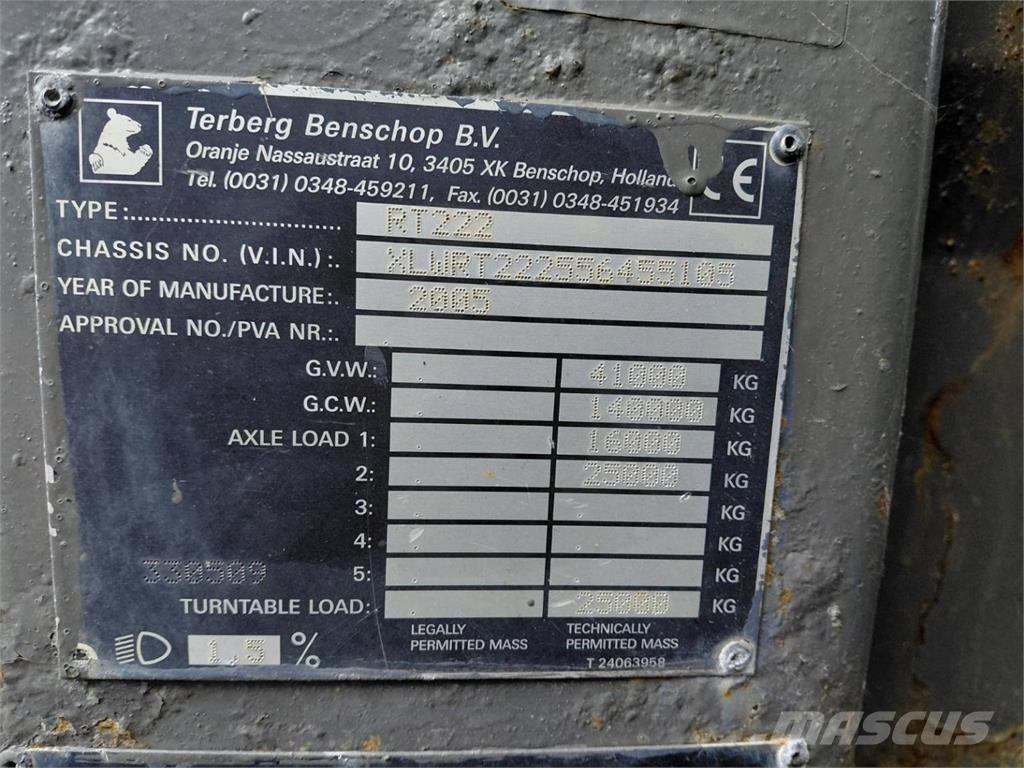 Terberg RT222 Almacenaje - Otros