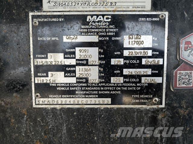MAC END DUMP Otros remolques