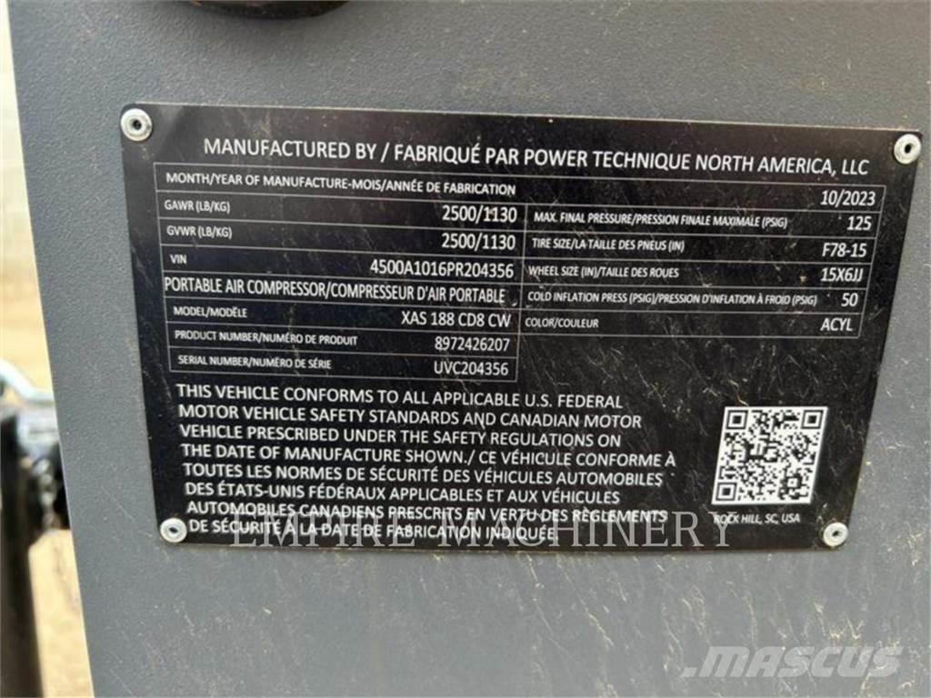 Atlas Copco XAS188CD Compresores