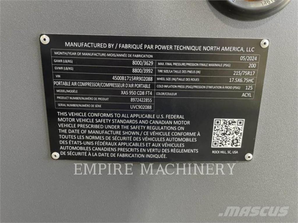 Atlas Copco XAS950CD Compresores
