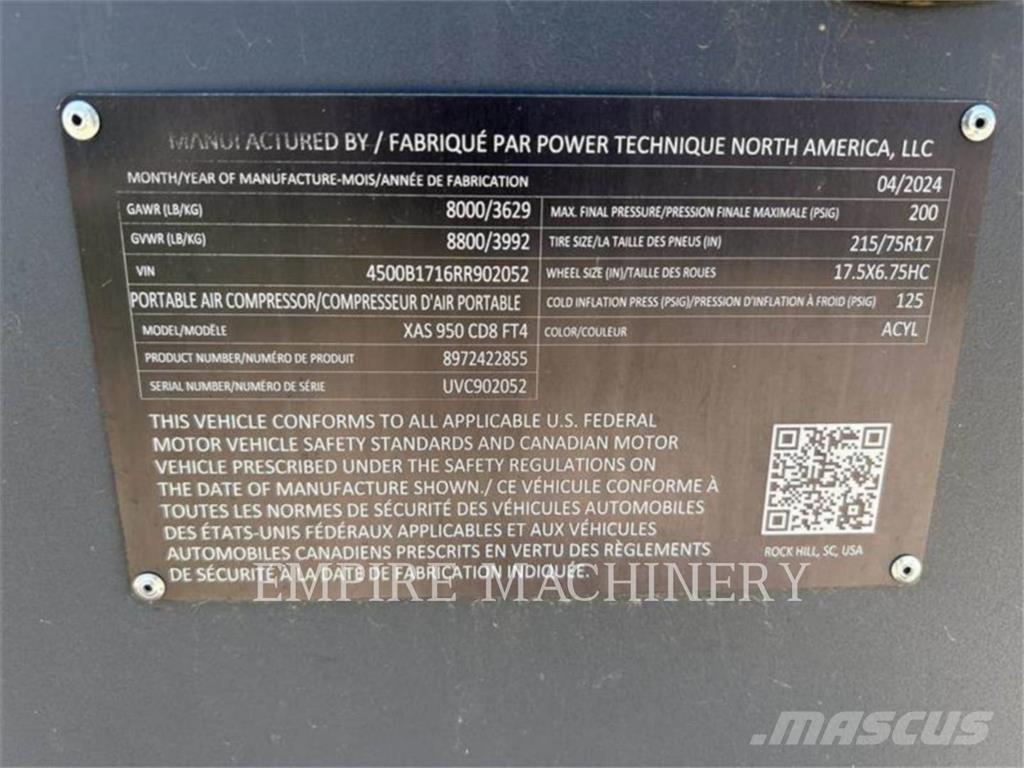 Atlas Copco XAS950CD Compresores