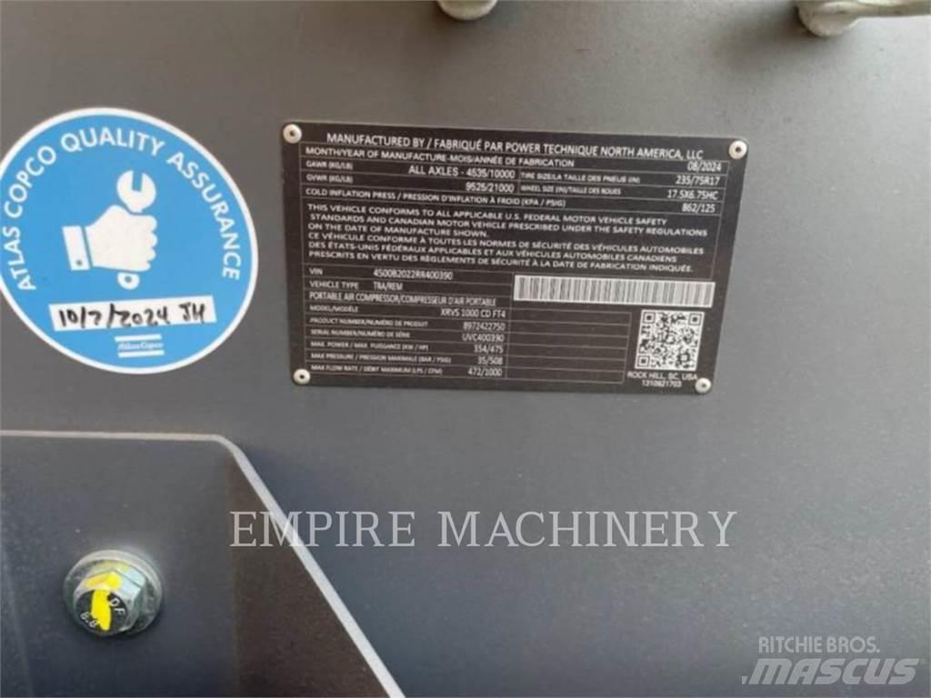 Atlas Copco XRVS1000CD Compresores
