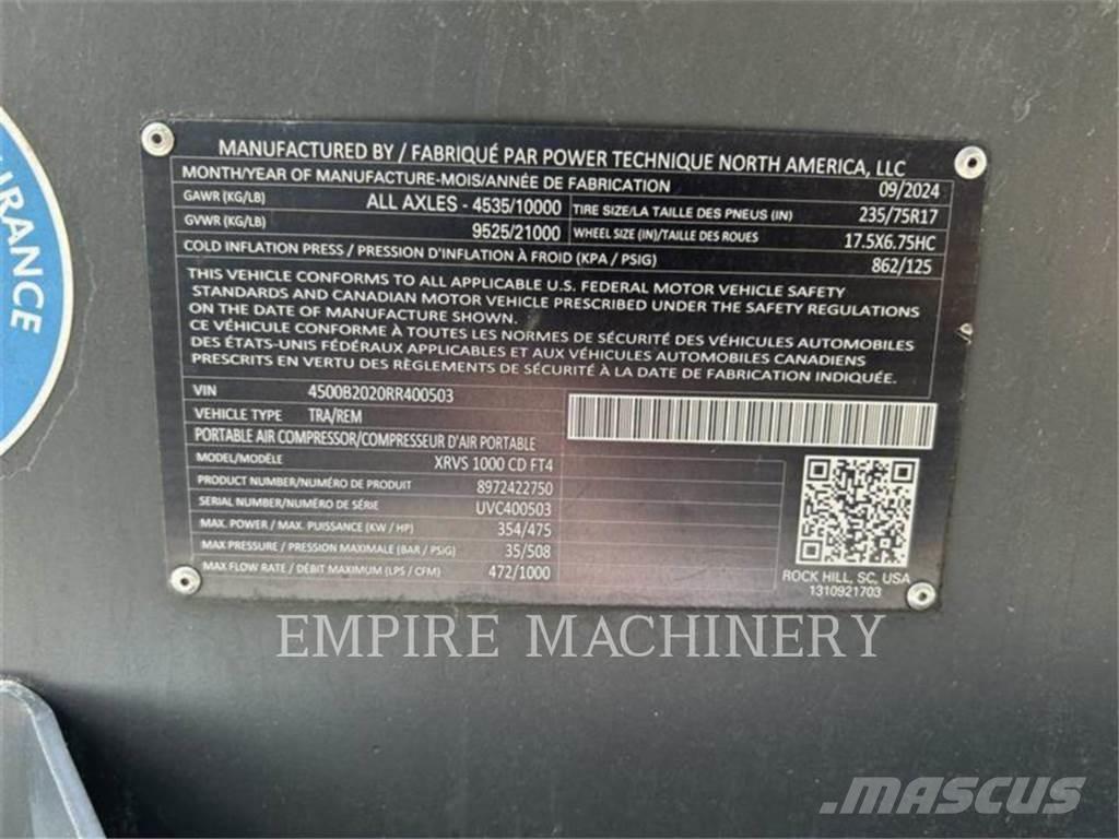 Atlas Copco XRVS1000CD Compresores