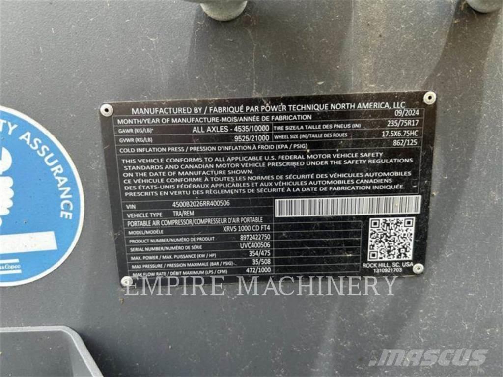 Atlas Copco XRVS1000CD Compresores