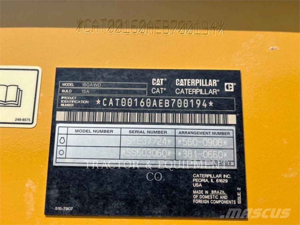 CAT 160 AWD Motoniveladoras