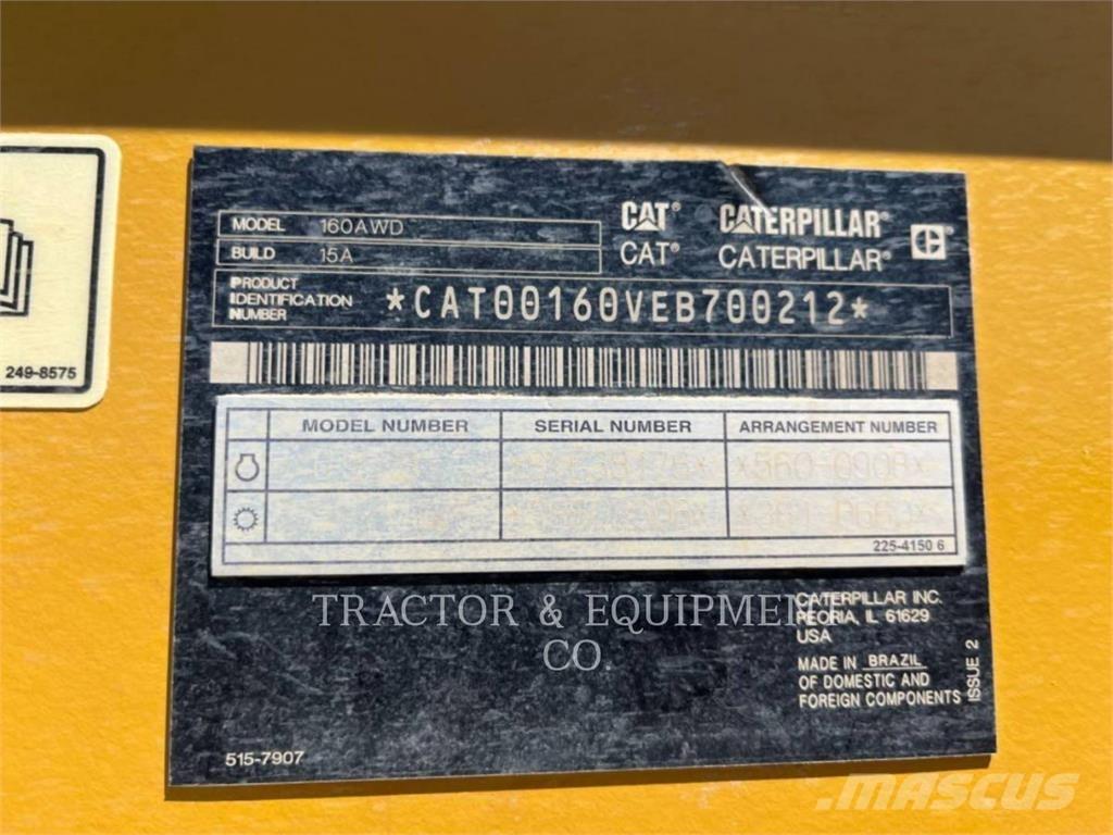 CAT 160 AWD Motoniveladoras