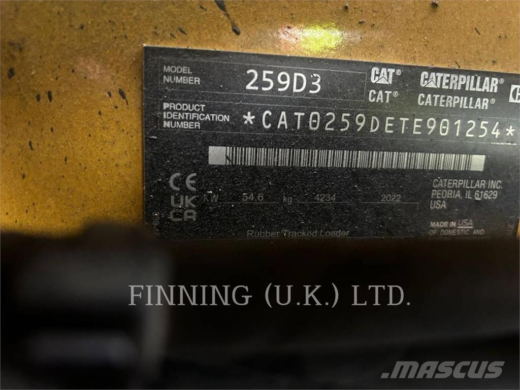 CAT 259D3 Minicargadoras