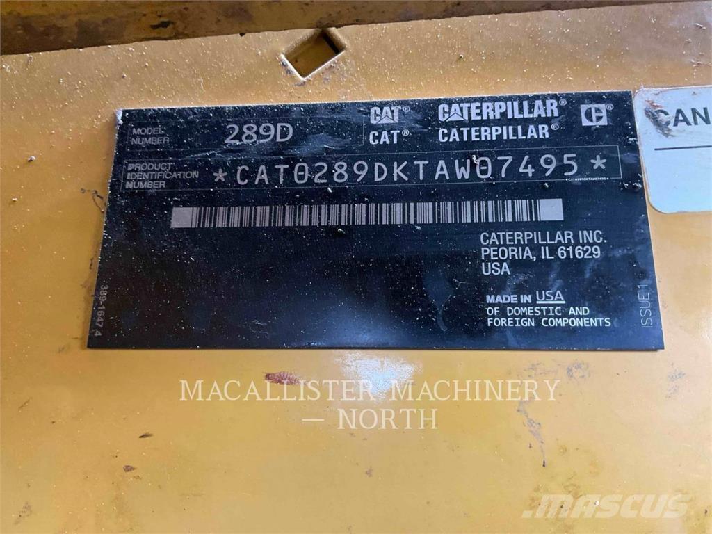 CAT 289D A2Q Minicargadoras