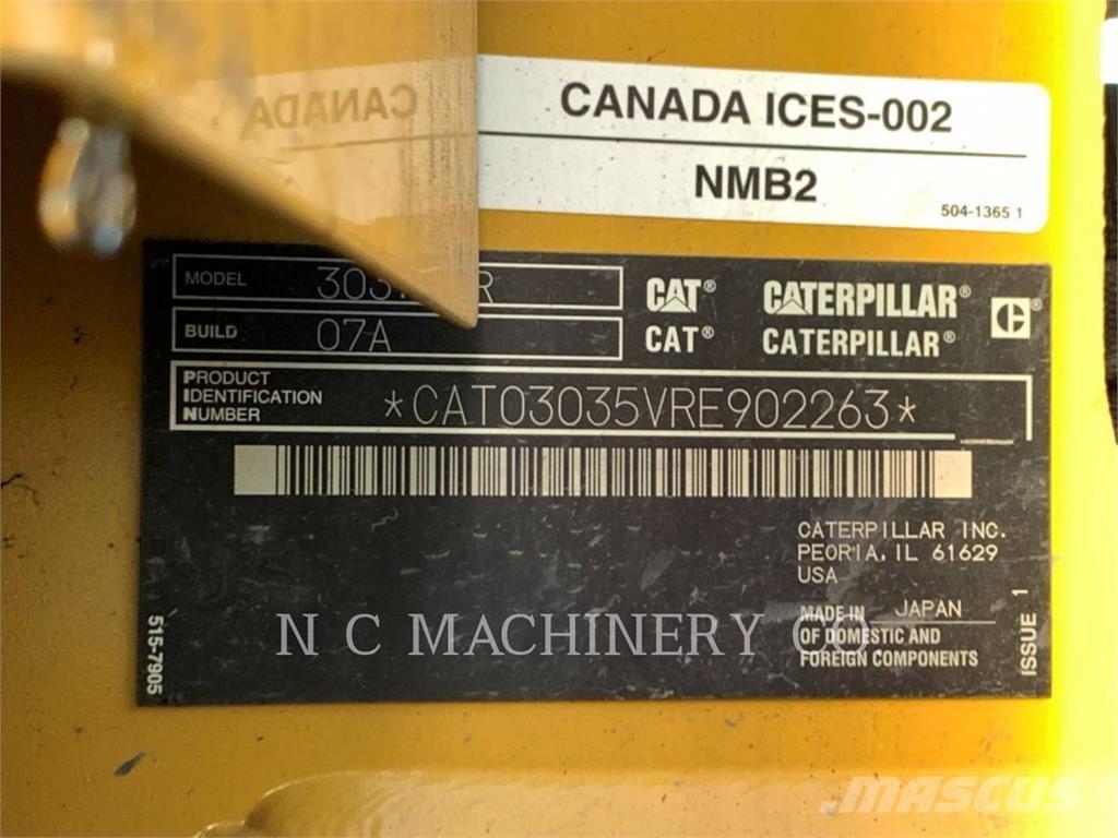 CAT 303.5 CRCB Excavadoras de cadenas