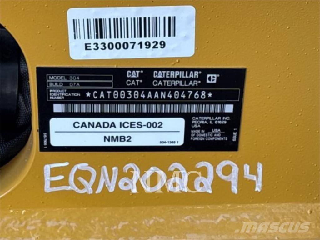 CAT 304-07 Excavadoras de cadenas