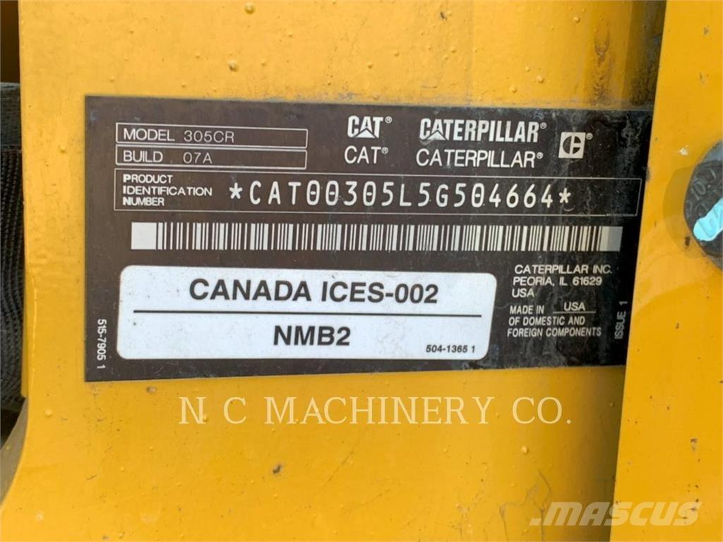 CAT 305 CRCB Excavadoras de cadenas