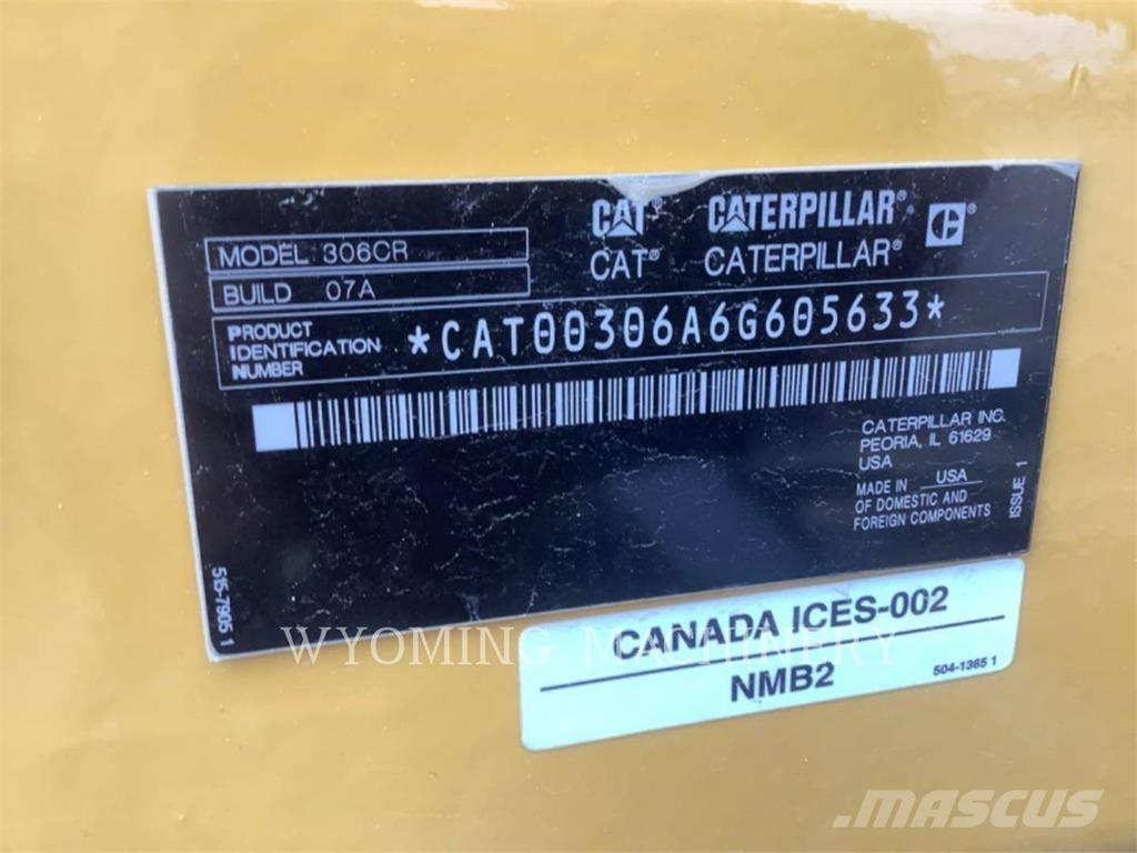 CAT 306 Excavadoras de cadenas