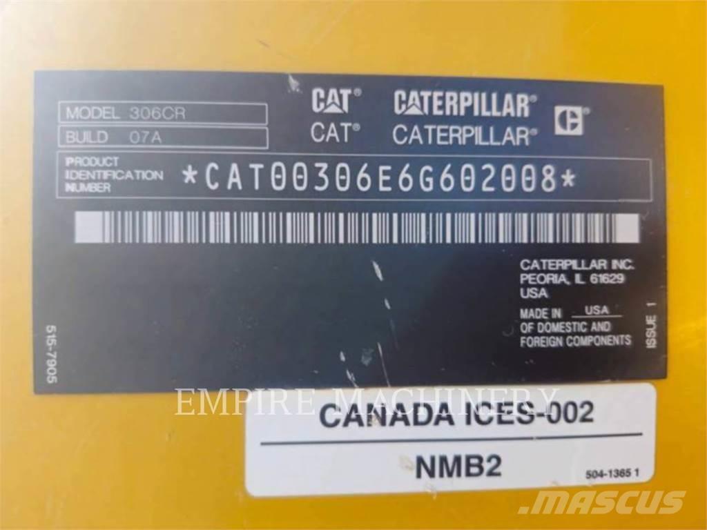 CAT 306-07ORTH Excavadoras de cadenas