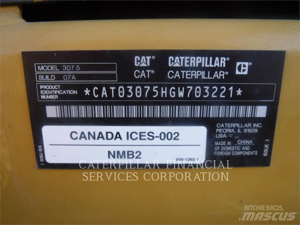 CAT 307.5-07 Excavadoras de cadenas