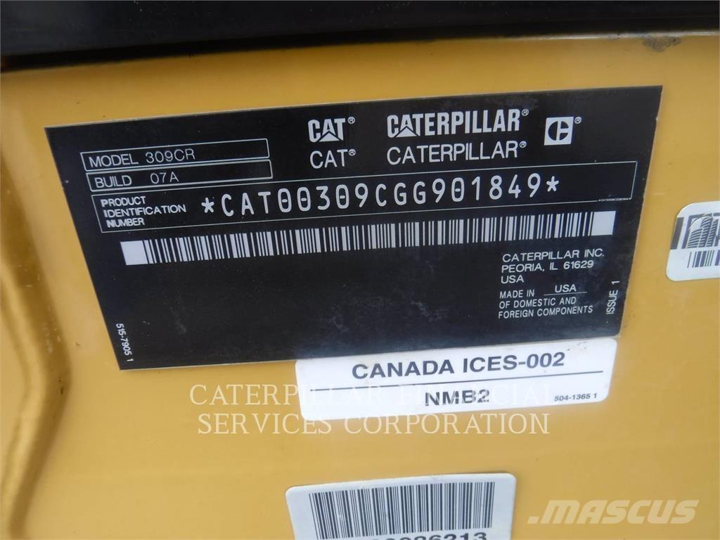 CAT 309-07CR Excavadoras de cadenas