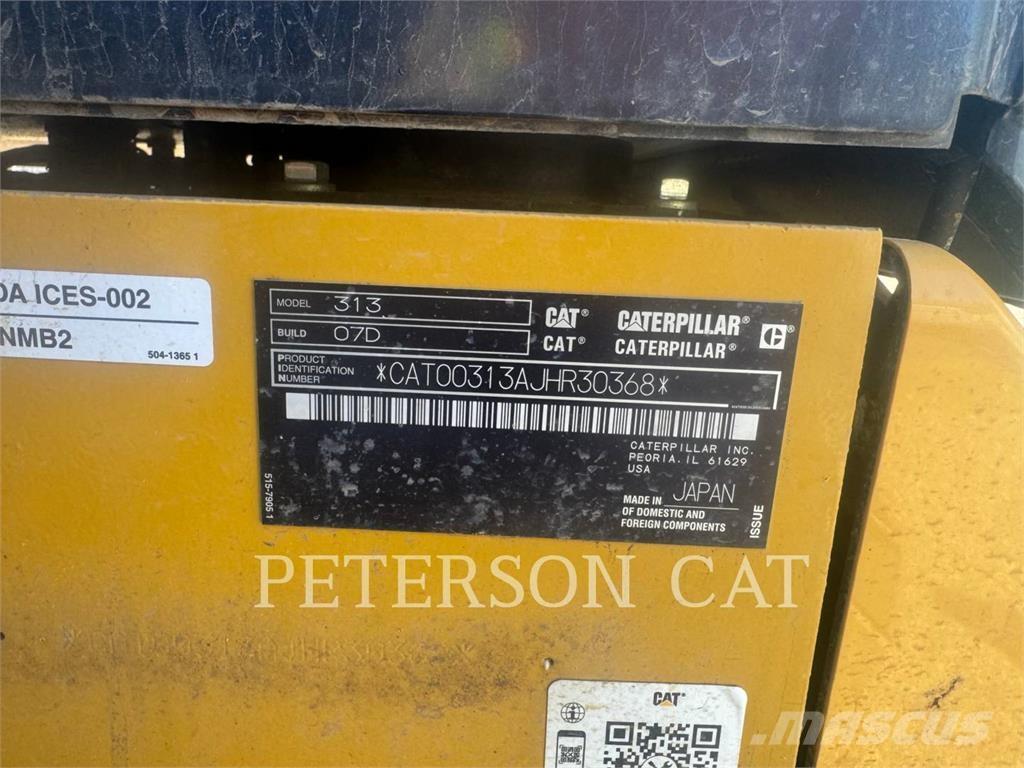 CAT 313 Excavadoras de cadenas