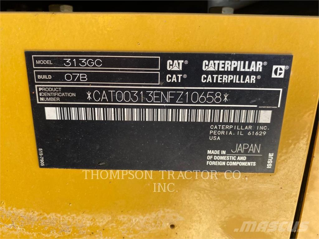 CAT 313GC Excavadoras de cadenas