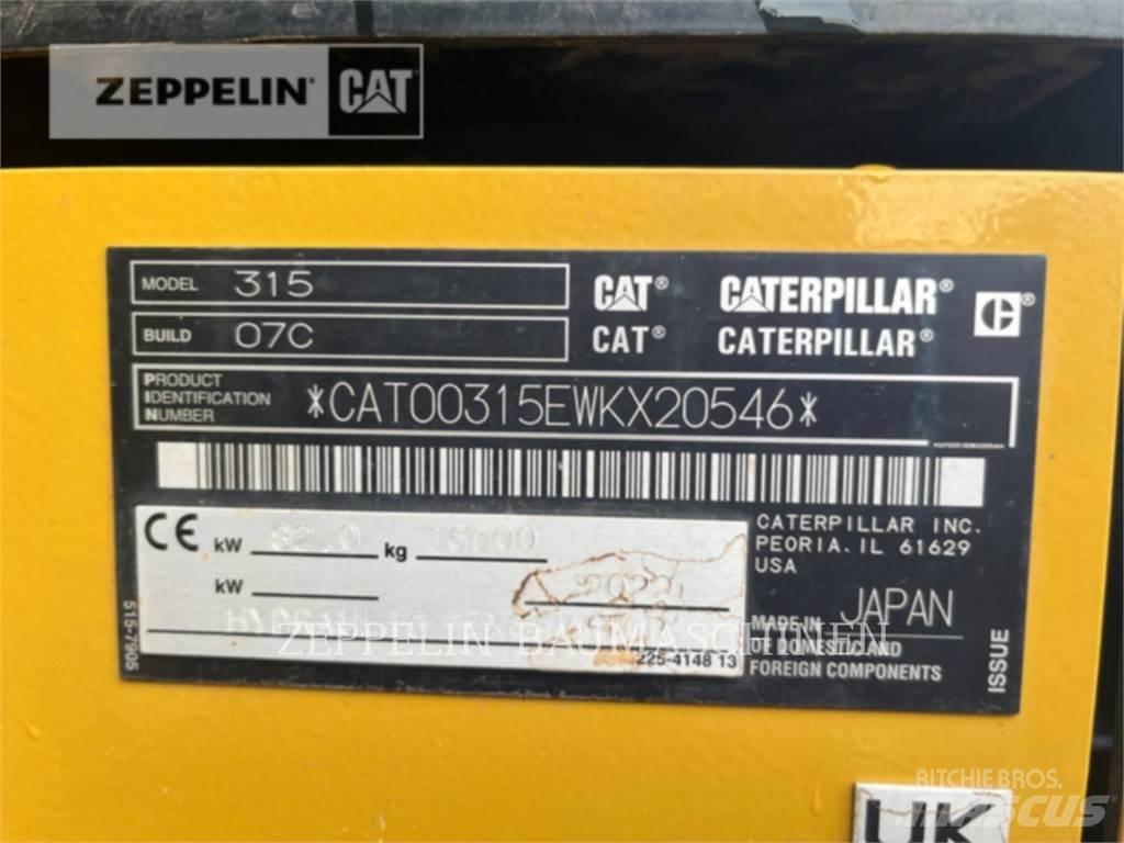 CAT 315-07B Excavadoras de cadenas