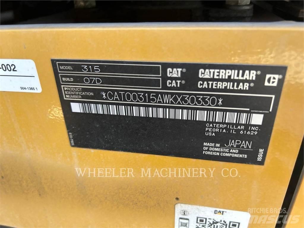 CAT 315 TH Excavadoras de cadenas