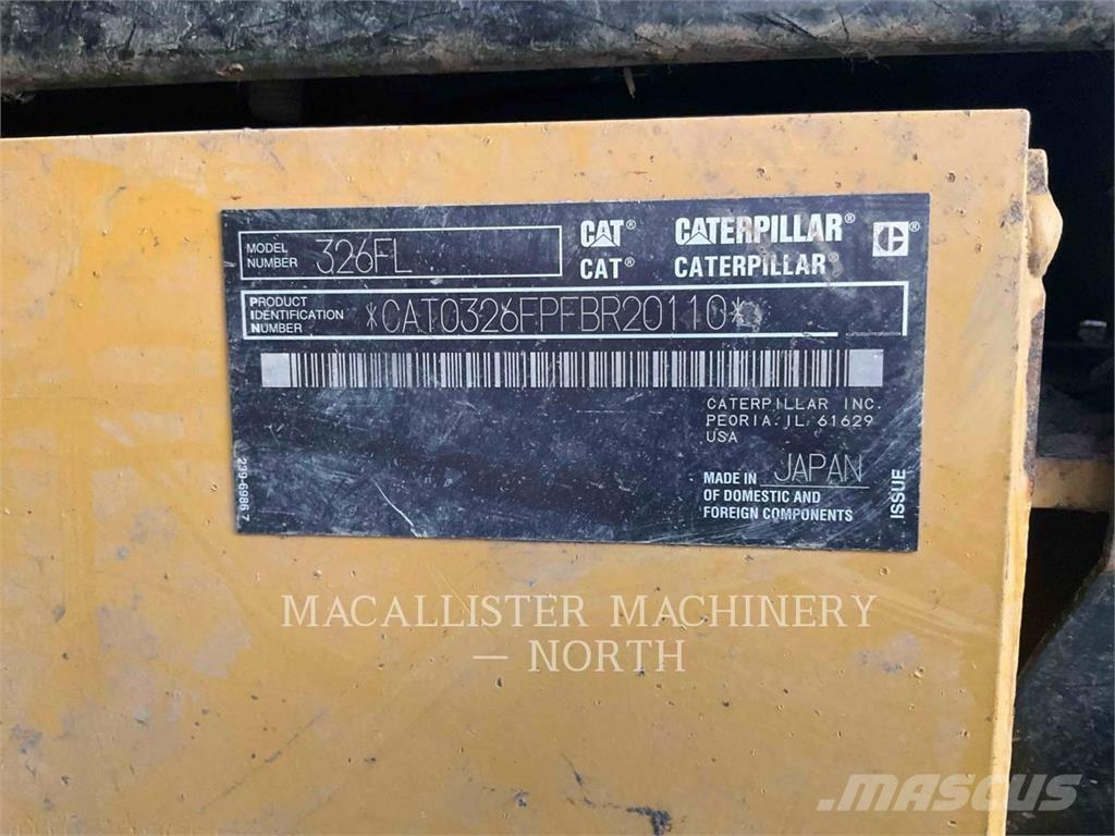 CAT 326FL PTQ Excavadoras de cadenas