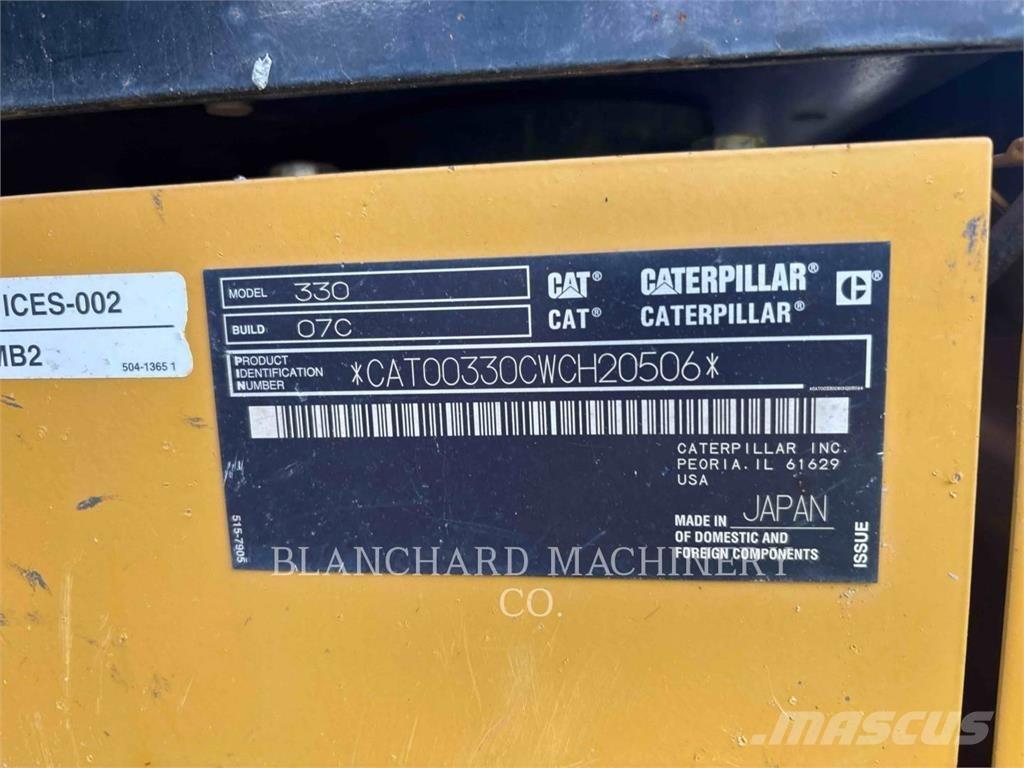 CAT 330 Excavadoras de cadenas