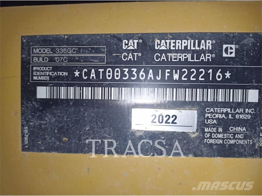 CAT 336-07GC Excavadoras de cadenas