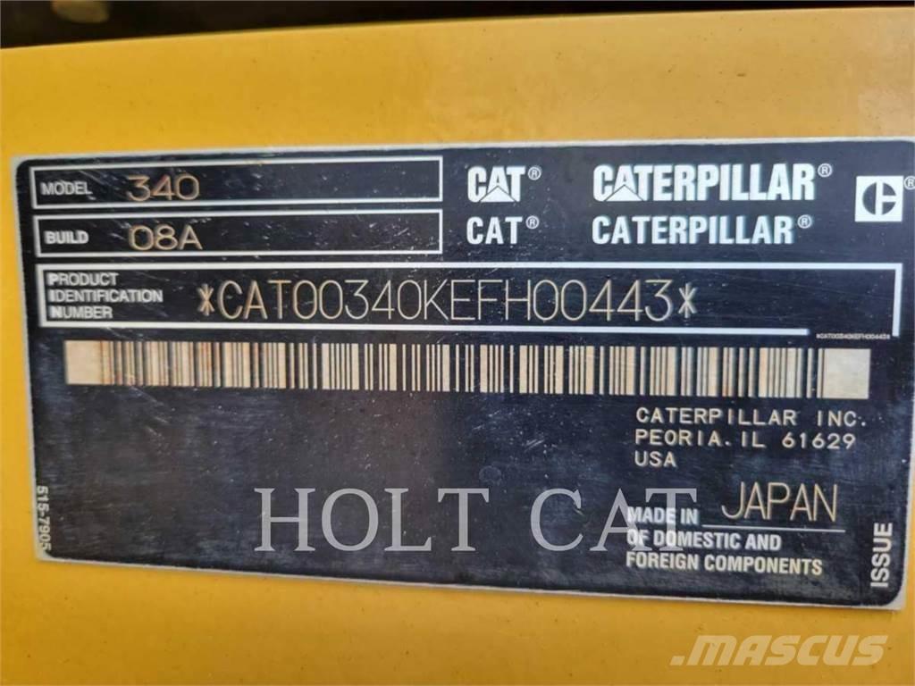 CAT 340 12 TC Excavadoras de cadenas