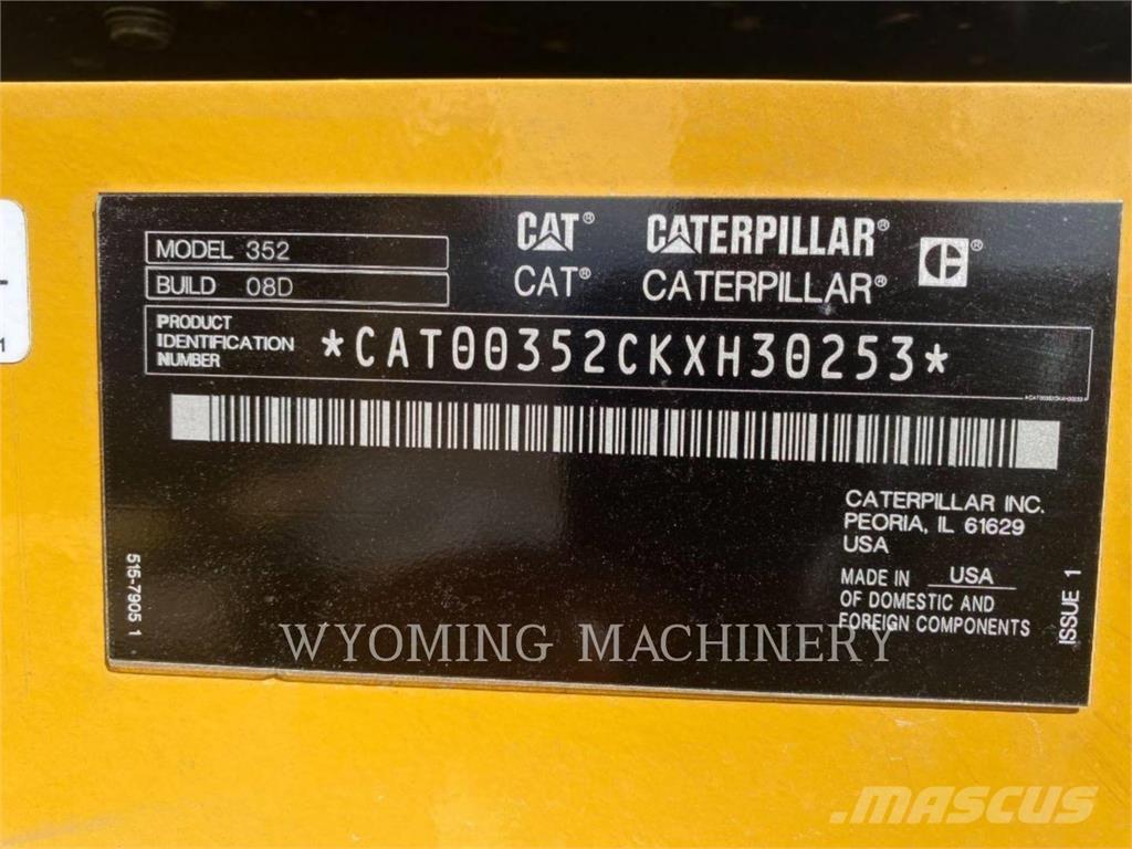CAT 352 Excavadoras de cadenas