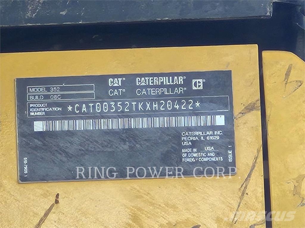 CAT 352-08 Excavadoras de cadenas