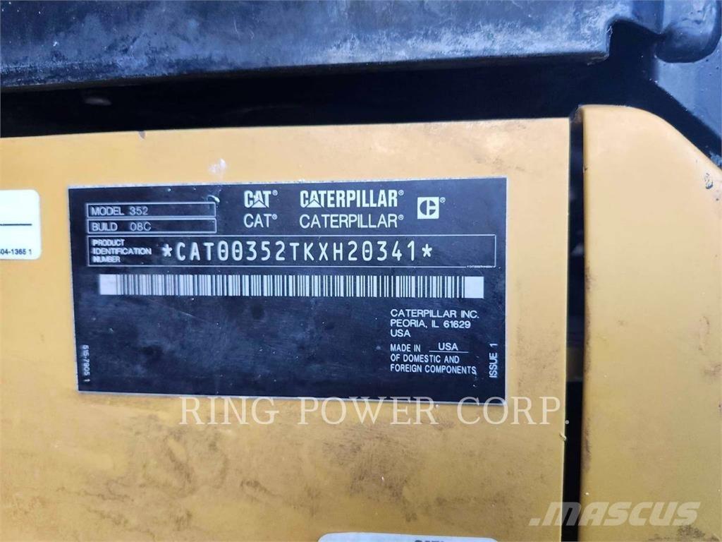 CAT 352EW Excavadoras de cadenas