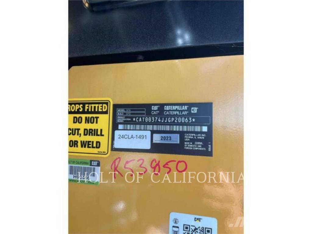 CAT 374 2D MSX Excavadoras de cadenas