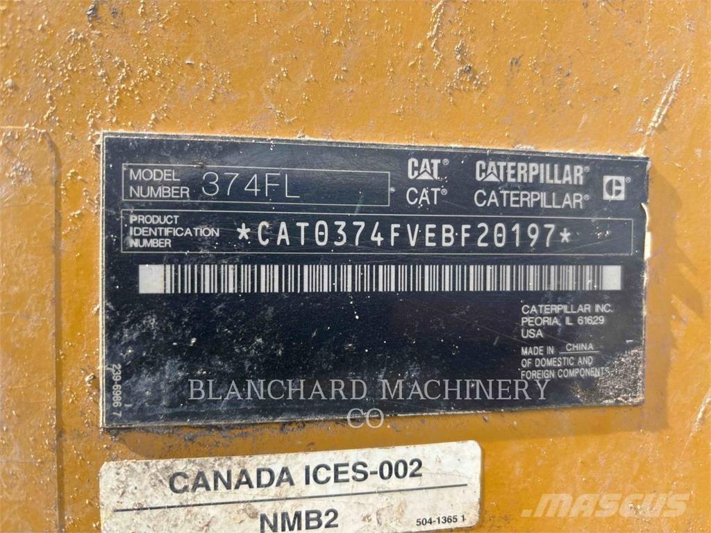 CAT 374FL Excavadoras de cadenas