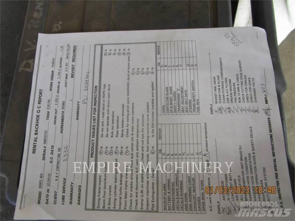 CAT 420F2 4EO Retrocargadoras