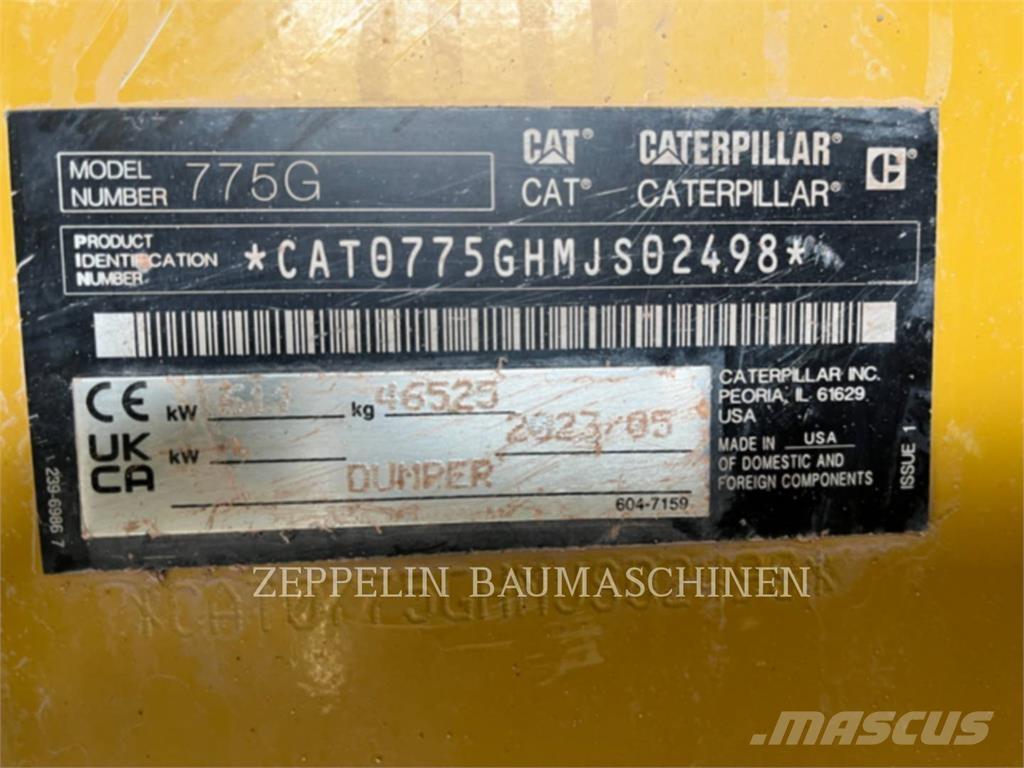 CAT 775G Dúmpers articulados