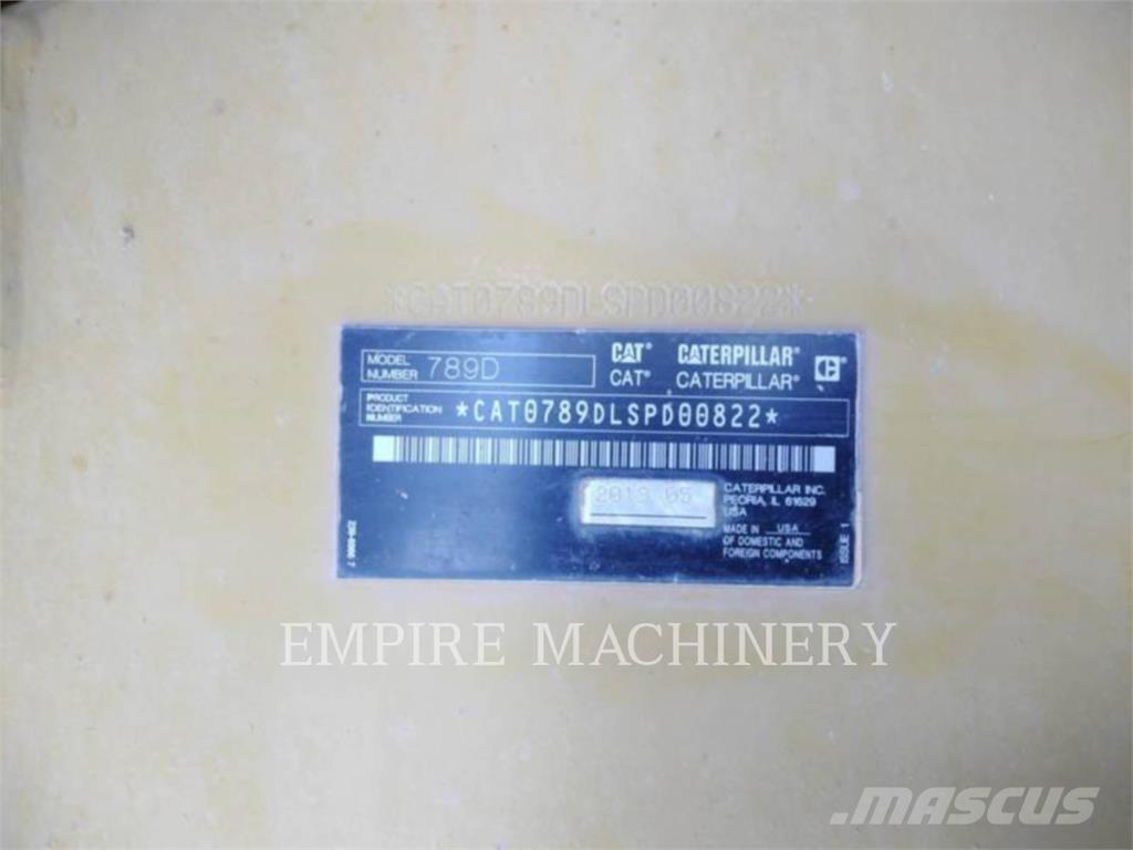 CAT 789D Dúmpers articulados